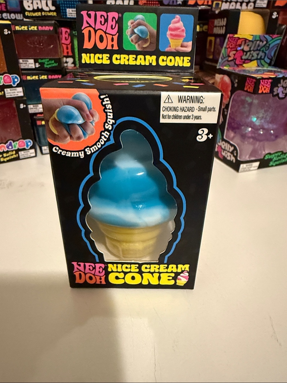 NeeDoh Nice Cream Cone - Blue and Yellow